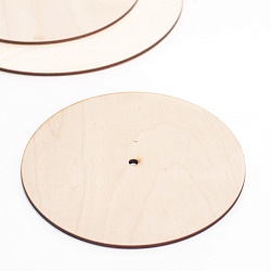 Подложка из фанеры для торта с отверстием 22 см, толщина 4 мм