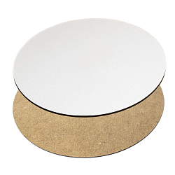 Подложка ламинированная белая 26 см , толщина 3 мм