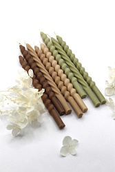 Свечи натуральный воск "осенний микс" 8шт.